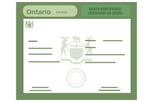 Ontario death certificate
